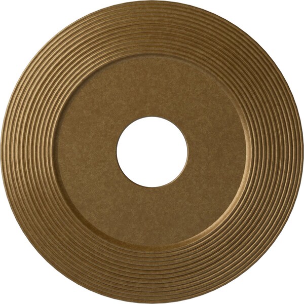 Ekena Millwork Adonis Ceiling Medallion (Fits Canopies up to 10 1/4"), 16 1/8"OD x 3 5/8"ID x 1"P, Pale Gold CM16ADPAS - main